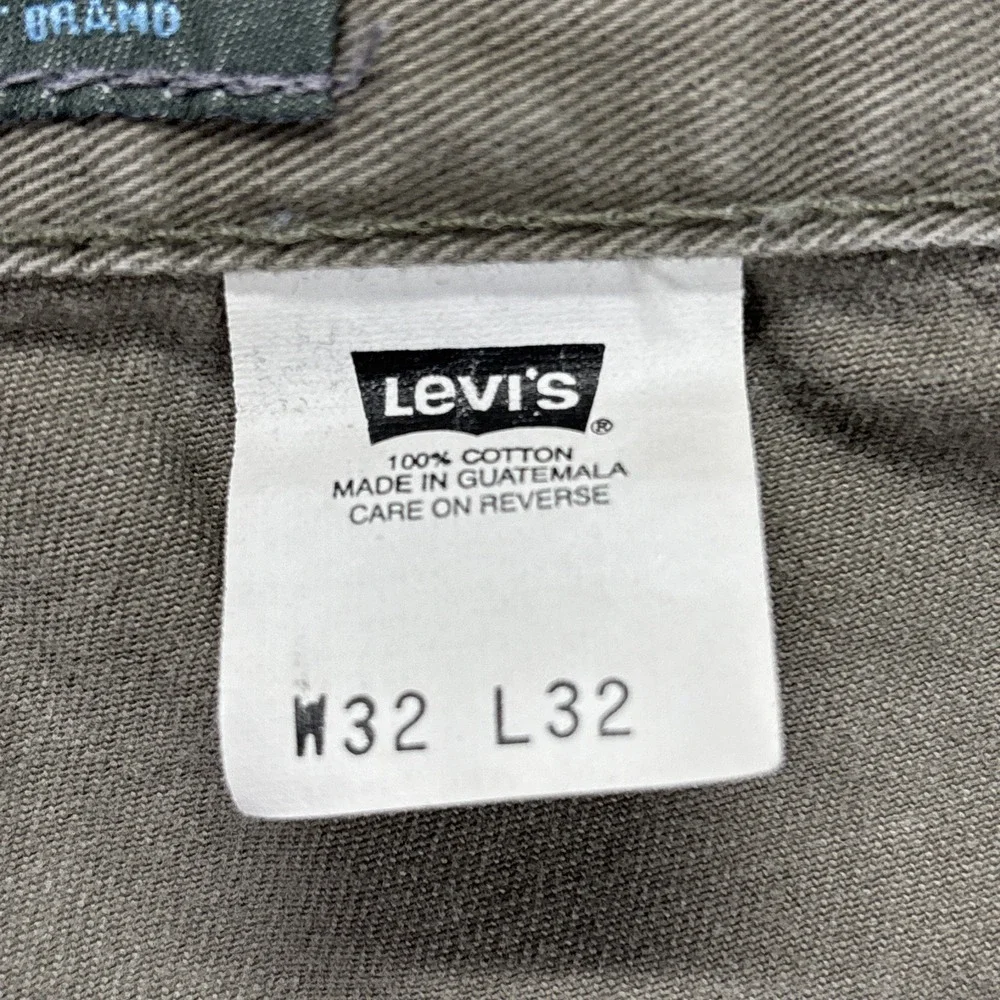 Vintage‎ Y2K Levi's Silver Tab Cargo Pants Mens FIT-32x31  TAG-32x32 Khaki Work
